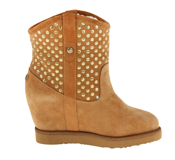 Australia Luxe Collective Women's Studley Fashion Wedge Boots, Chestnut