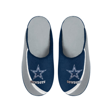 FOCO NFL Men's NFL Dallas Cowboys 2022 Big Logo Color Edge Slippers