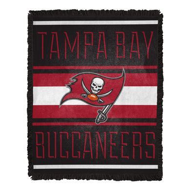 Northwest NFL Tampa Bay Buccaneers Nose Tackle Woven Jacquard Throw Blanket