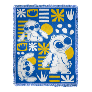 Northwest Lilo And Stitch Stitchness Woven Jacquard Throw Blanket, 46"W x 60"L