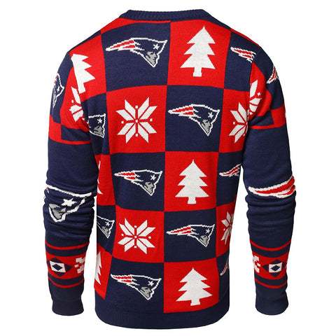 Forever Collectibles NFL Men's New England Patriots 2016 Patches Ugly Sweater