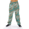 Zubaz NFL Men's Miami Dolphins Classic Zebra Print Team Logo Pants