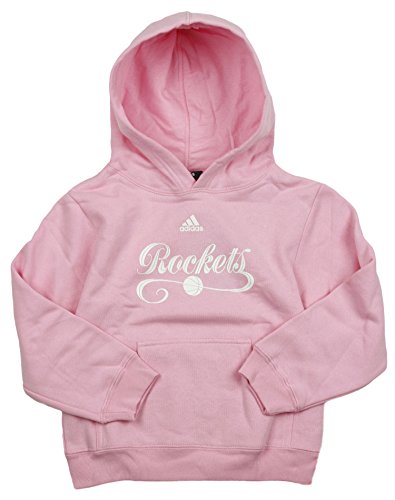 Adidas NBA Basketball Youth Girls Houston Rockets Pullover Hoodie - Pink