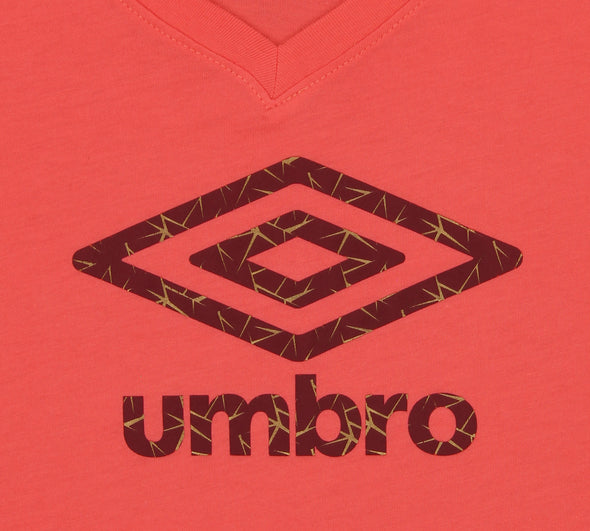 Umbro Women's Crackle Rose Logo Short Sleeve Tee, Color Options