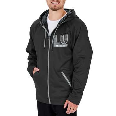 Zubaz NFL Men's Las Vegas Raiders Full Zip Hoodie With Team Color Camo Lines