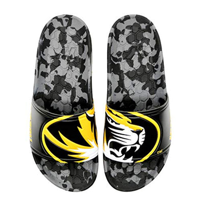 Hype Co College NCAA Unisex Missouri Tigers Sandal Slides