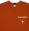 Fabrique Innovations Unisex NCAA Texas Longhorns Team Color Scrub Top
