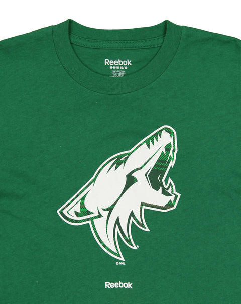 Reebok NHL Youth (8-20) Arizona Coyotes Tartan Logo Short Sleeve T-Shirt
