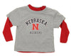 NCAA Toddlers Nebraska Cornhuskers 2 in 1 Tee Set