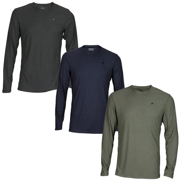 ASICS Men's Rib I Tech Long Sleeve Shirt Ribbed Top Shirts - Multiple Colors