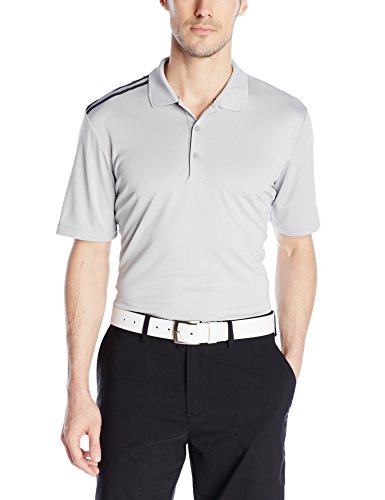 salt Mount Bank stemning adidas Golf Men's Climacool 3-Stripes Polo Short Sleeve Shirt, Grey / –  Fanletic