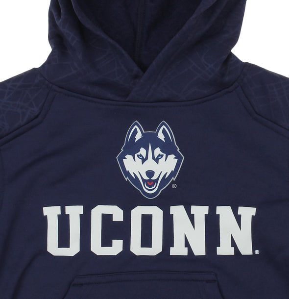 NCAA Kids Connecticut Huskies Performance Hoodie, Navy