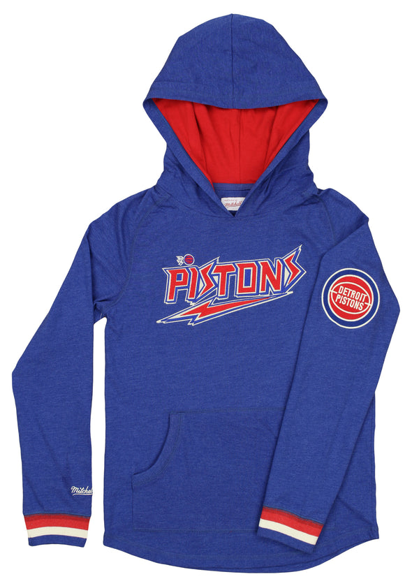 Mitchell & Ness NBA Youth (8-20) Detroit Pistons Lightweight Hoodie