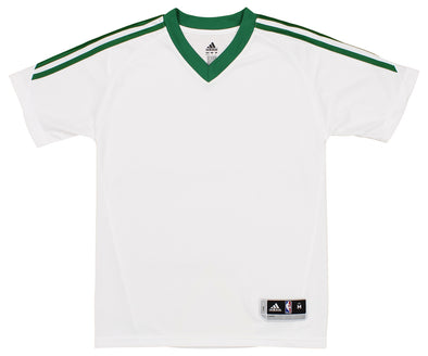 Adidas NBA Youth Boys (8-20) Climate Practice Short Sleeve Jersey, White/Green