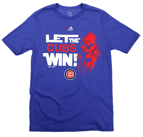 MLB Youth Chicago Cubs Star Wars Chewbacca Let The Team Win T-Shirt, Blue