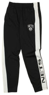 OuterStuff NBA Youth Boys Side Stripe Slim Fit Performance Pant, Brooklyn Nets