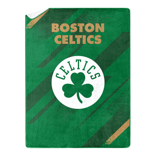 Northwest Boston Celtics NBA Silk Touch Sherpa Throw Blanket 60" x 80"