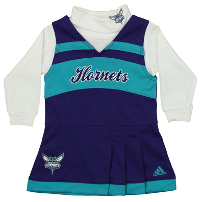 Adidas NBA Infants Charlotte Hornets Cheer Jumper Long Sleeve Turtleneck Dress
