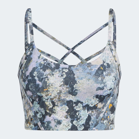 Adidas Women's Yoga Light Support Long Line All Oversize Printed Bra