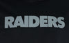 Zubaz NFL Men's Oakland Raiders Zebra Accent Solid Hoodie, Black