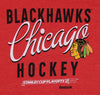Reebok NHL Women's Chicago Blackhawks Scripted Shadow Shirt, Red