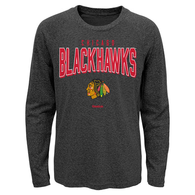 Reebok NHL Youth (8-20) Chicago Blackhawks Arch Standard Raglan T-Shirt