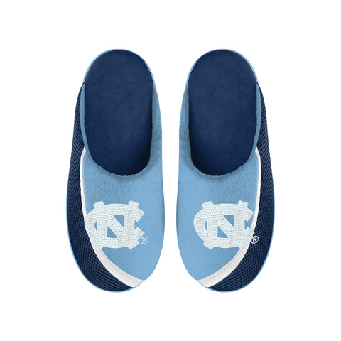 FOCO NCAA Men's North Carolina Tar Heels 2022 Big Logo Color Edge Slippers
