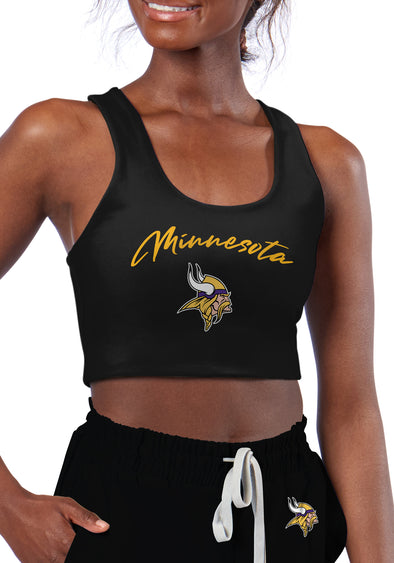Certo By Northwest NFL Women's Minnesota Vikings Collective Reversible Bra, Black