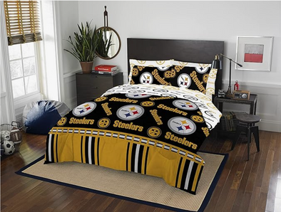 Northwest NFL Pittsburgh Steelers Rotary Bed in a Bag Set
