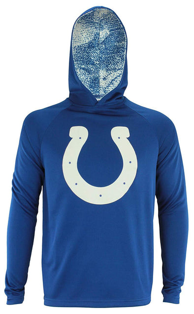 Zubaz NFL Indianapolis Colts Men's Lightweight  French Terry Hoodie