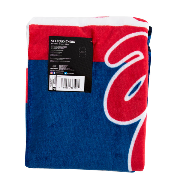 Northwest NCAAA Mississippi Rebels Singular Silk Touch Throw Blanket, 45"x60"