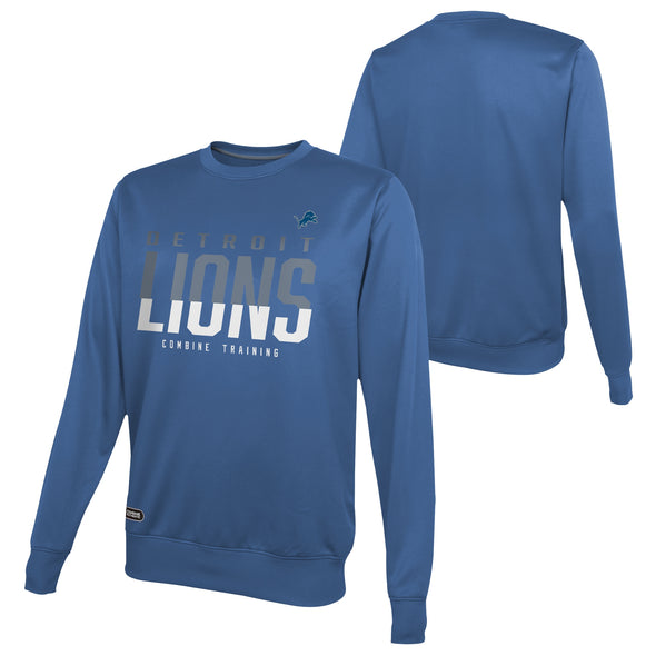 Outerstuff NFL Men's Detroit Lions Pro Style Performance Fleece Sweater