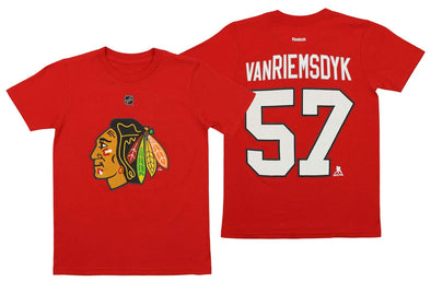 Reebok NHL Youth Chicago Blackhawks Trevor van Riemsdyk #57 Player Tee
