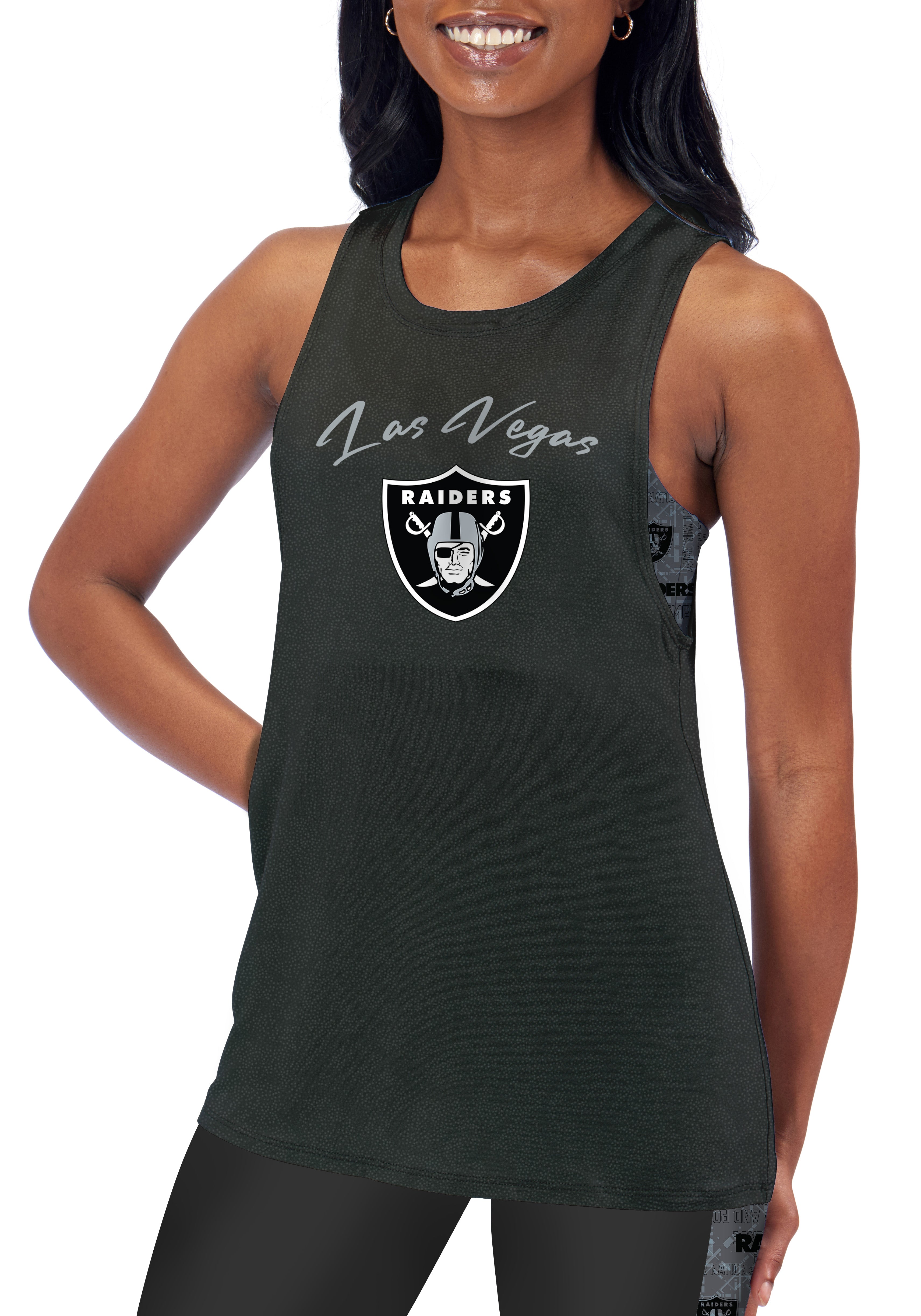Certo By Northwest NFL Women's Las Vegas Raiders Outline Tank Top Certo By Northwest NFL Women's Las Vegas Raiders Outline Tank Top