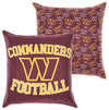 FOCO NFL Washington Commanders 2 Pack Couch Throw Pillow Covers, 18 x 18