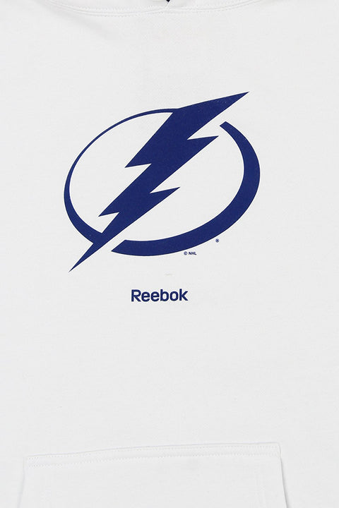 Reebok NHL Men's Tampa Bay Lightning Logo Crest Basic Pullover Fleece Hoodie
