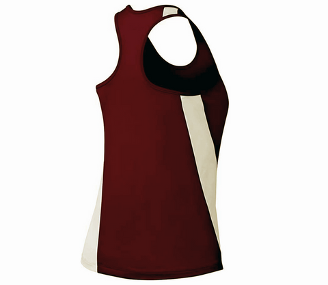 ASICS Women's Wicked Wrestling Singlet, Maroon/White