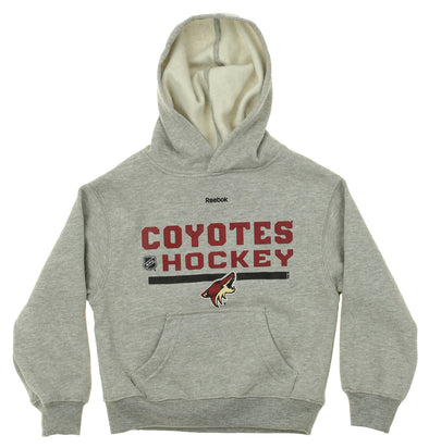 Reebok NHL Kids Arizona Coyotes Team Pullover Hoodie, Gray