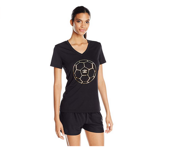 Umbro Women's Soccer Gold Short Sleeve Top, Color Options