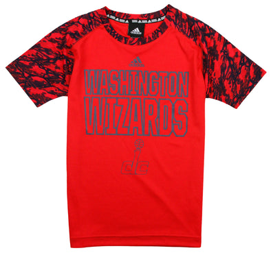 Adidas NBA Youth Washington Wizards Immortal Short Sleeve Tee T-Shirt, Red