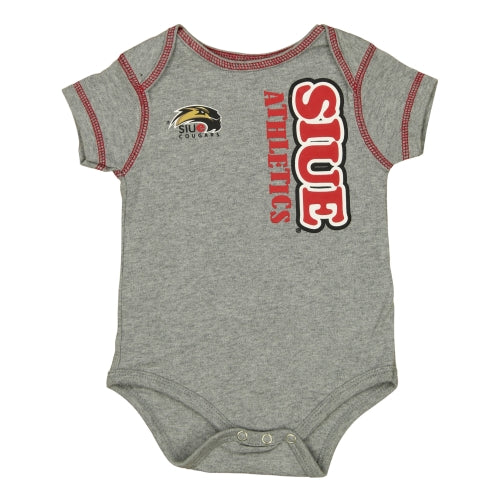Outerstuff NCAA Infants SIU Edwardsville Cougars 3 Piece Bodysuit Creeper Set
