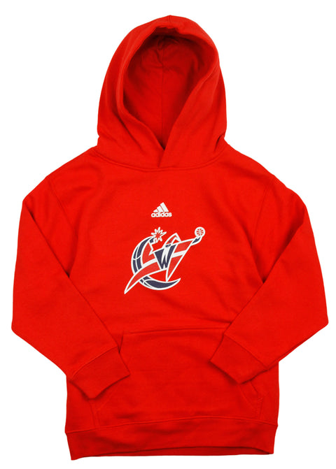 Adidas NBA Basketball Youth Boys Washington Wizards Hoodie - Red