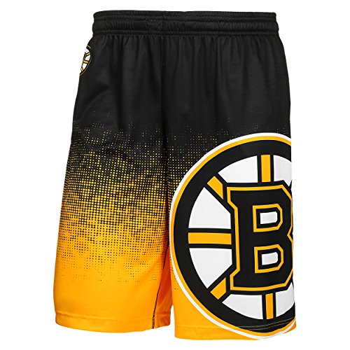 Forever Collectibles NHL Men's Boston Bruins 2016 Gradient Polyester Shorts