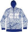 Zubaz NFL Football Men's Indianapolis Colts Zebra Print Touchdown Hoodie