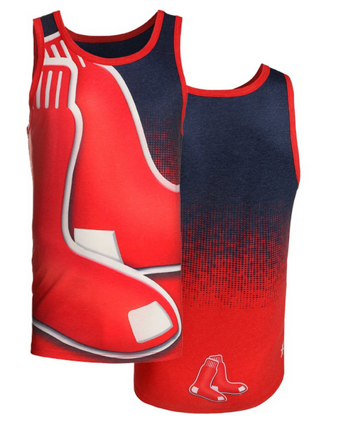 MLB Men's Boston Red Sox Big Logo Tank Top Shirt, Red