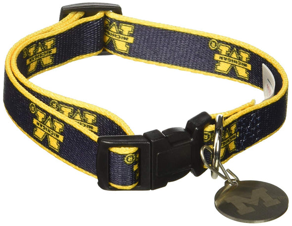 Sporty K9 NCAA Michigan Wolverines Sublimation Dog Collar