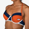 Forever Collectibles NFL Women's Denver Broncos Team Logo Swim Suit Bikini Top