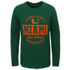 Outerstuff Miami Hurricanes NCAA Kids (4-7) Goal Line Stand 3 in 1 Combo Tee, Green/Grey