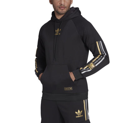 Adidas Originals Men's Chile 20 Pullover Hoodie, Black