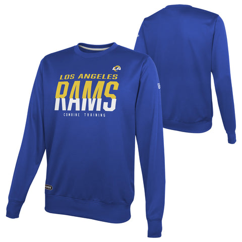 New Era Los Angeles Rams NFL Men's Pro Style Long Sleeve Shirt, Blue